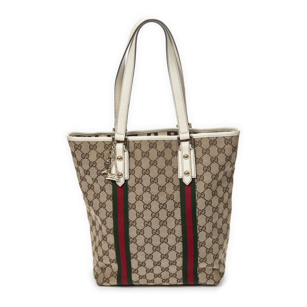 Gucci Web Vertical Jolicoeur Tote